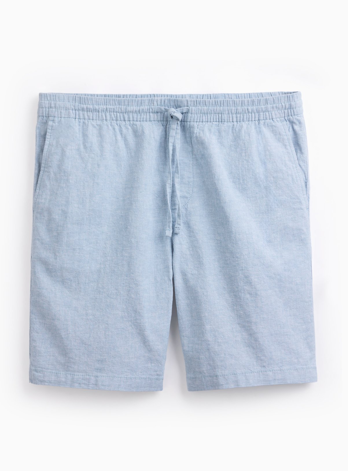 Light Blue Linen Blend Shorts 36 - Image 3 thumbnail